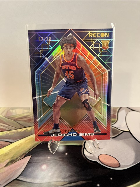 2022 Panini Recon Jericho Sims GOLD Holo #'d 02/10 New York Knicks