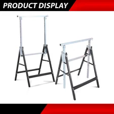 7-Speed Adjustable Folding Work Stand 440 lb Capacity Heavy Duty Sawhorse