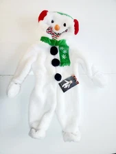 F.A.O SCHWARZ Baby One Piece Hooded Sherpa Baby Snowman Size 3-6 Months NWT