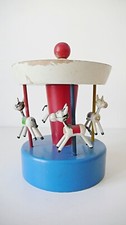 ANCIEN JEUX, MANEGE EN BOIS, 1950 VINTAGE années 50 DESIGN