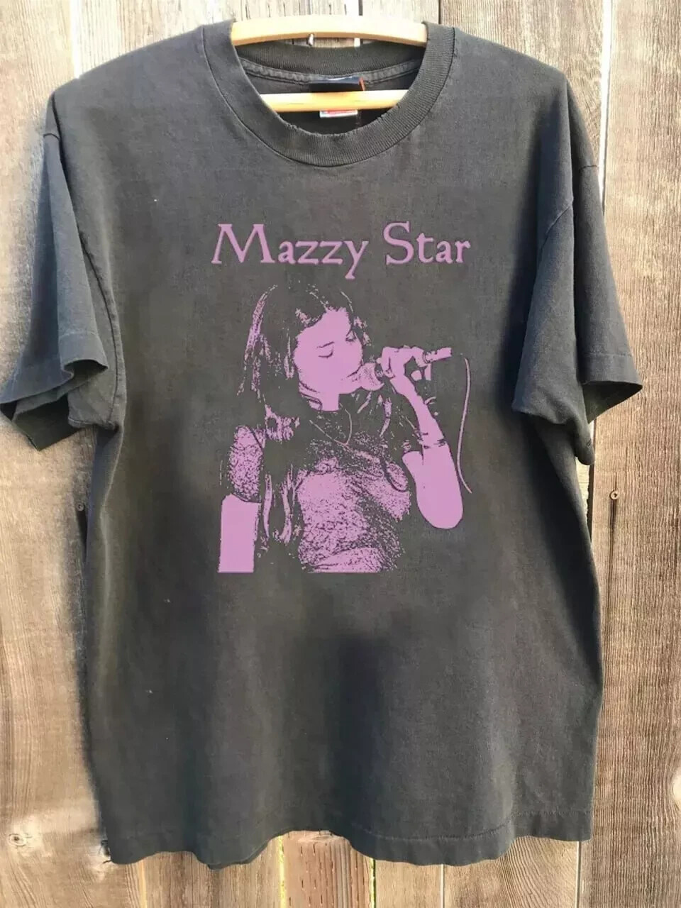 Mazzy Star 90s Vintage Band T-Shirt in Charcoal Unisex Sizes S-5XL