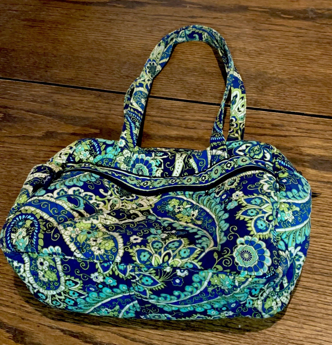 VERA BRADLEY Diaper Bag Blue Rhapsody Paisley Floral Quilted eBay
