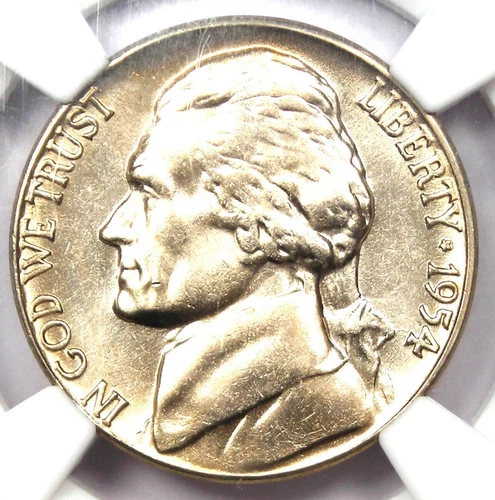 1954-D Jefferson Nickel 5C Coin - NGC MS66 5FS (Full Steps) - $3,000 Value
