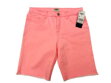 Oshkosh B'gosh Girl's Pink Cotton Stretch Raw Hem Skimmer Shorts Size 12
