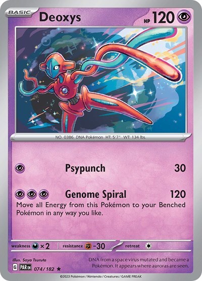 Pokemon Deoxys (74/281) Paradox Rift LP REVERSE HOLO