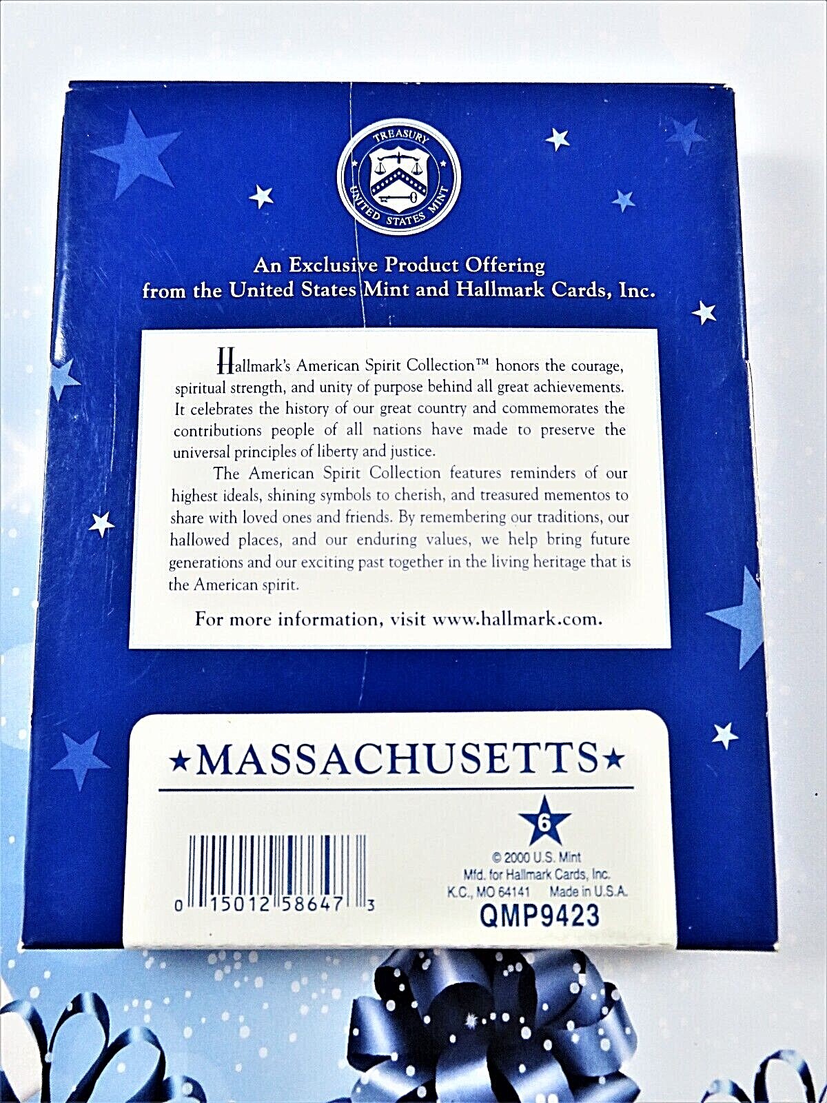 Hallmark Ma Hallmark Massachusetts Coin Ornament American Spirit State Quarter 2000 ...