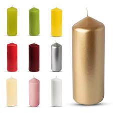 Pillar Candles Unscented Small to Large Size Church Candle Long Burning Hours