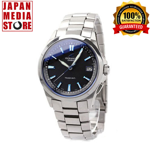 Montre pour homme Casio Oceanus OCW-S100-1AJF cadran noir radio solaire titane Japon NEUVE - Photo 1/7