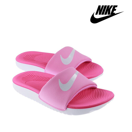 nike kawa slides junior pink