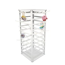 12x12x32" Jewelry Displays Counter top Earring Card Spinning Retail Rack 10 Tier