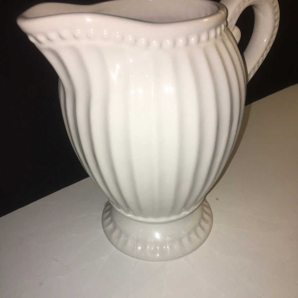 Jarra Cerámica Lorren Home Trends Colección Real 9" (Blanca) Foto 4 de 4