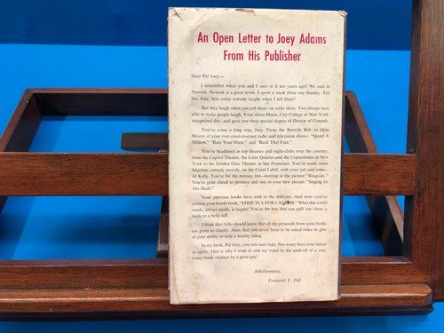 Strictly for Laughs- Joey Adams, 1955, 2nd Large Printing, SIGNED - Picture 3 of 8
