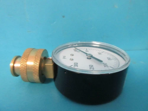 LOT OF 2 NEW JONES J66-300 WATER TEST GUAGE 0-300 PSI 2-1/2 FACE 3/4 CONNECTION - Picture 10 of 12