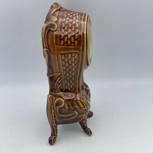Vintage Kenton’s Lusterware Porcelain Wind Up Mantle Desk Clock West Germany - Picture 2 of 9