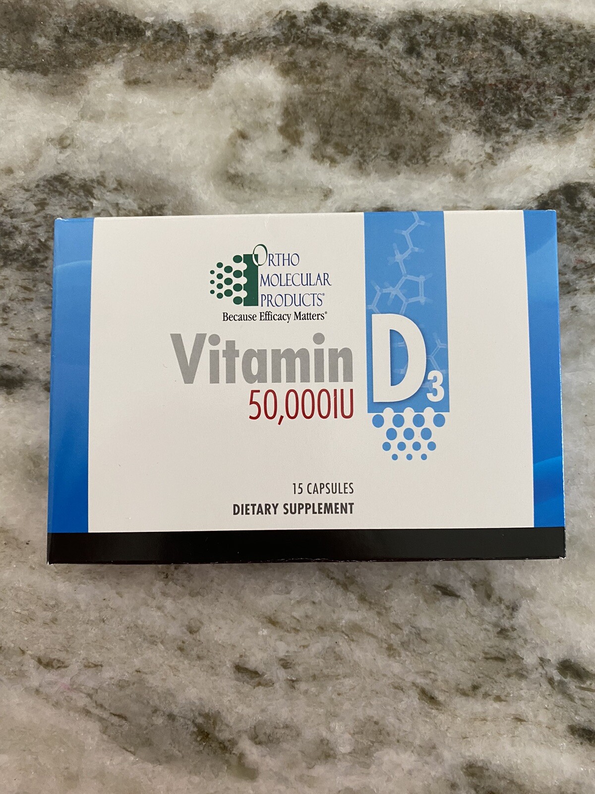 Ortho Molecular Vitamin D3 50,000 IU ONE 15 Count Blister 50000 Exp