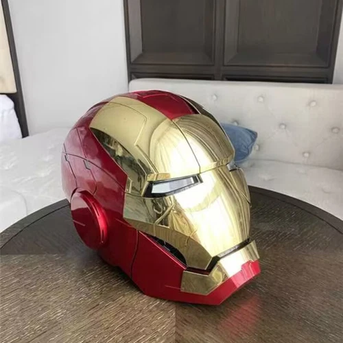 IN STOCK! Gold Iron Man MK5 Helmet Electronic Voice Activated Open&Close Mask - Picture 6 of 24