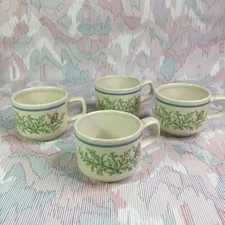 Lenox Set of 4 Temper-Ware Fancy Free Coffee/Tea Cups