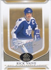 2020/21 SP SIGNATURE EDITION..RICK VAIVE..GOLD SCRIPT..CARD # 80..MAPLE LEAFS