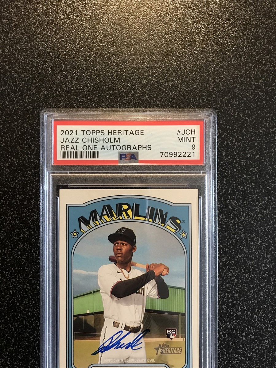 JAZZ CHISHOLM 2021 Topps Heritage REAL ONE AUTOGRAPHS AUTO