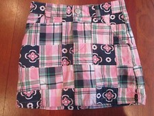 Gymboree Smart Girls Rule girls skort size 4 patchwork pattern VGUC