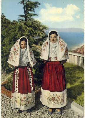 OSILO -SASSARI -SARDINIAN COSTUMES -WATERCOLOR - travel