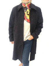 Cashmere 100% Ladies Coat Vintage Size 12 Uk Made In Italy Santino Rrp £1750
