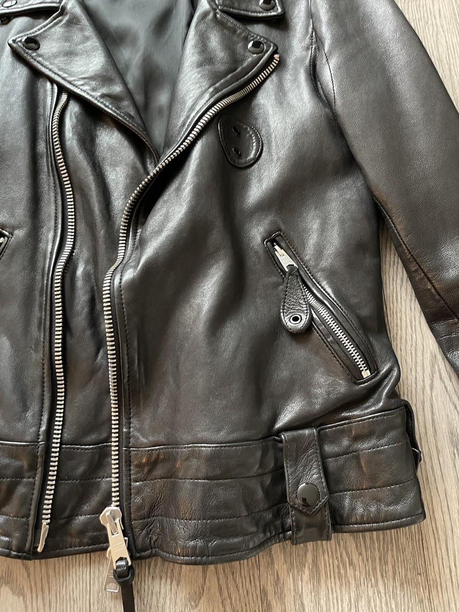 Allsaints Vixon Leather Jacket Small | eBay