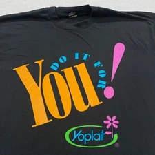 vintage 80s YOPLAIT YOGURT DO IT FOR YOU! T-Shirt XL single stitch ad 90s