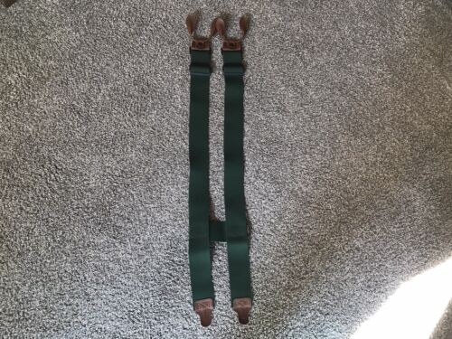 New Compleat Angler Fishing Duck Hunting Wander Suspenders With H Back   Green - Picture 1 of 10