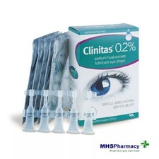 Clinitas 0.2% Soothe Eye Drops for Dry Eye 30 x 0.5 vials