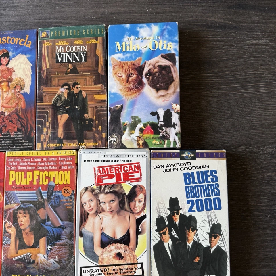 VHS Lot Cult Classics AMERICAN PIE Pokémon2000 Pulp Fiction Blues Brothers E.T. - Image 3 of 4
