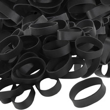 Size 82 Tactical Rubber Bands - 50 Pieces Black Heavy Duty Rubber Bands