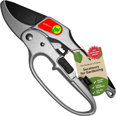 Ratchet Pruning Shears Gardening Tool   Anvil Pruner with Assisted Action   Ratc
