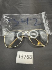 Vintage B&L Ray Ban Bausch Lomb mutevole' caravan placcato oro 58-16