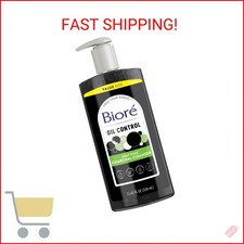 Biore Deep Pore Charcoal Face Wash, Daily Facial Cleanser for Dirt Makeup Remo