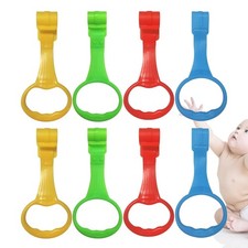 Baby Pull Up Ring 8 Pack Walk Assistant Multi-Color Convient Handles for...