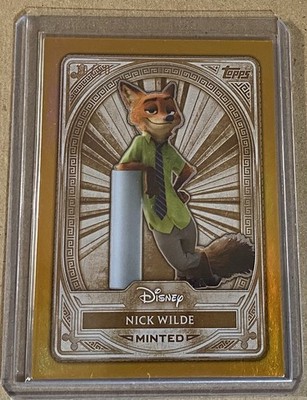 2025 Topps Disney Mint Nick Wilde Base Bronze Gold Foil #'ed 10/50