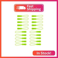 Urmspst 20PCS Zipper Pulls Replacement Zipper Tabs, Arctic Lime 