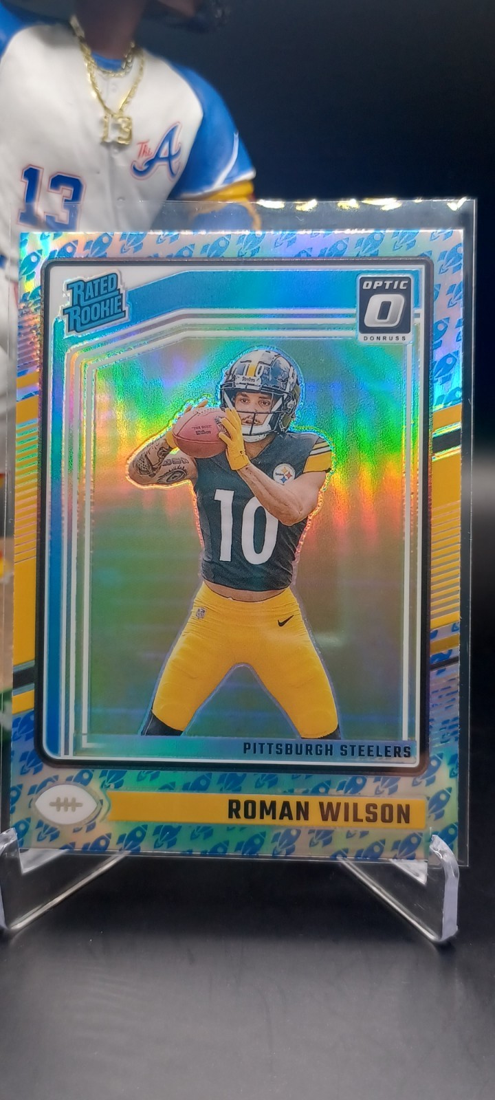 🔥Roman Wilson (RC)🔥Rocket Prizm🔥2024 Panini Donruss Optic Rated Rookie #285