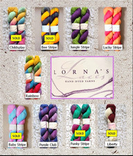 2 Hanks - Shepard Sock by Lorna  s Laces 80 Wool/20 Nylon Hand Dyed -9 Colors