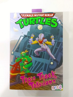 NECA Ultimate Train Conductor Track Takedown Shredder TMNT NYCC 2025 Cartoon