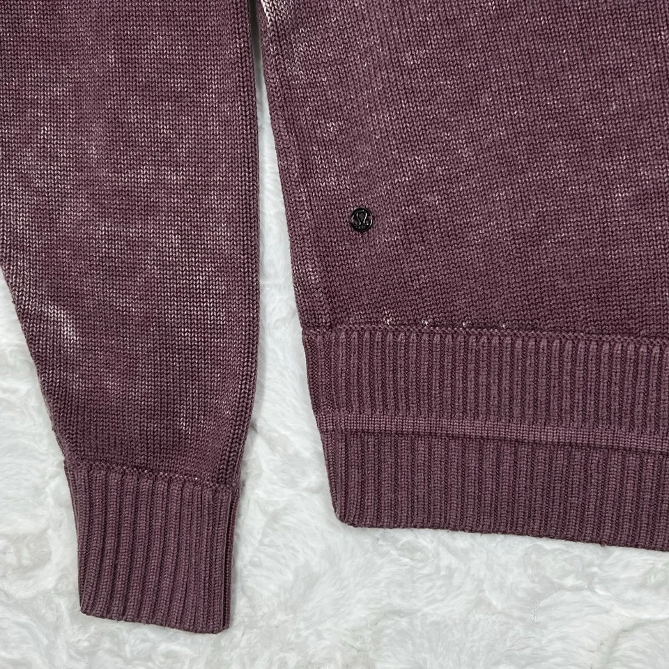 Suéter Lululemon Hazy Days Mezcla Cachemira Mujer M* Ciruela Calce Relajado Secado Rápido Foto 4 de 4