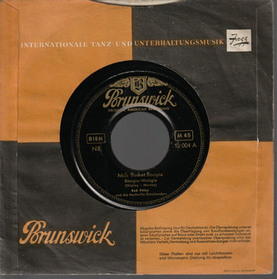   7'' 1953 Red Foley MILK BUCKET BOOGIE / SALTY DOG RAG Brunswick 12004 GER VG++ 