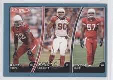 2007 Topps Total Blue Leonard Pope Darnell Dockett Orlando Huff #11 0s5
