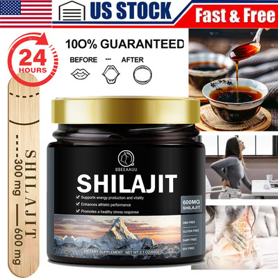 Himalayan Pure 100% Shilajit, Soft Resin, Organic, Extremely Potent, Fulvic Acid