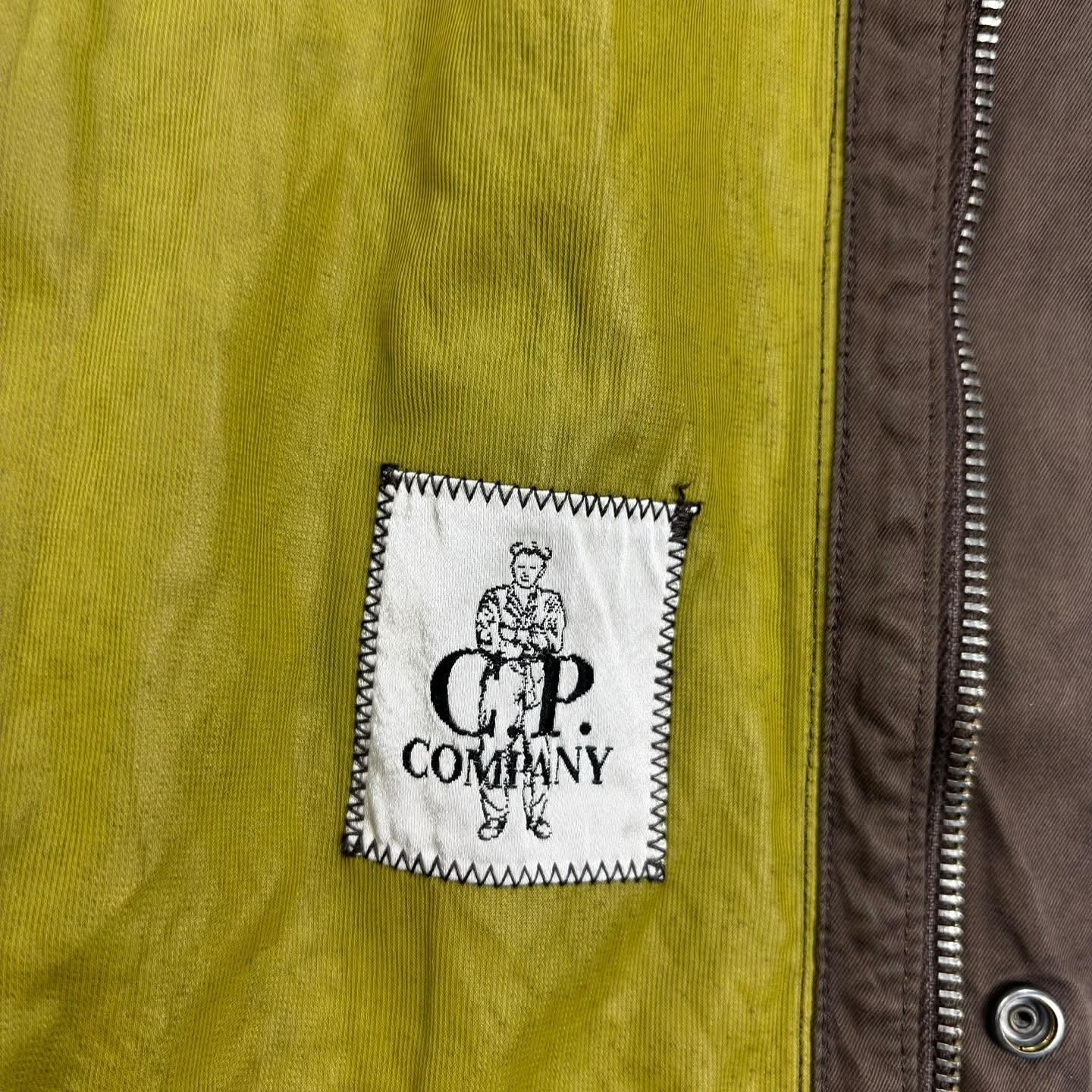 C.P. Company Vintage 90s Hooded Jacket | Olive Brown | Italy | Garment Dyed | M thumbnail 7