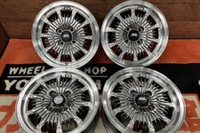 Mugen CF-48 14x6J +38 4x100 JDM Wheels Set Grey Metallic / Polished Rim Honda