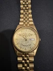 VINTAGE SEIKO PRESIDENT 7N43-8111 GOLD DAY/DATE 35MM MEN'S WATCH Bigelow Co.