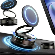 360° Adjustable Magnetic Car Phone Holder with Suction Cup - Universal Mount