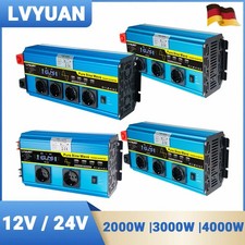 2000W 3000W 4000W Reiner Sinus Wechselrichter 12V /24V auf 230V Spannungswandler